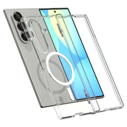 Spigen Ultra Hybrid Pro Magfit Samsung Galaxy Z Fold 7 tok, MagSafe, átlátszó