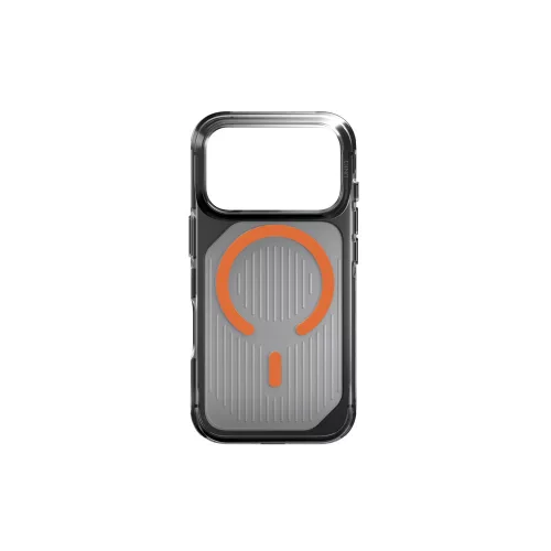 Uniq Combat Active Magclick Apple iPhone 17 Pro MagSafe tok, fekete-narancs
