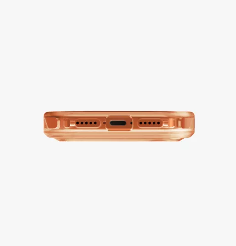Uniq Combat Magclick Apple iPhone 17 Pro MagSafe tok, átlátszó-narancs