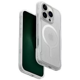   Uniq Combat Active Luminous Magclick Apple iPhone 16 Pro Max MagSafe tok, átlátszó-fehér (világítós)
