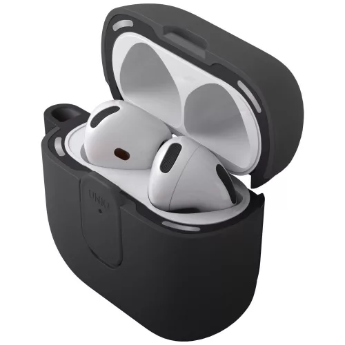 Uniq Clyde Apple AirPods 4 tok karabinerrel, fekete