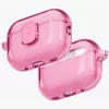 Uniq Glase Pro Apple AirPods Pro 3 tok karabinerrel, rózsaszín