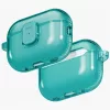 Uniq Glase Pro Apple AirPods Pro 3 tok karabinerrel, türkíz