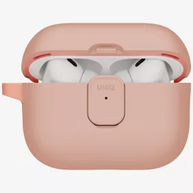 Uniq Clyde Apple AirPods Pro 3 tok karabinerrel, rózsaszín