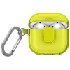 Uniq Glase Pro Apple AirPods 4 tok karabinerrel, sárga