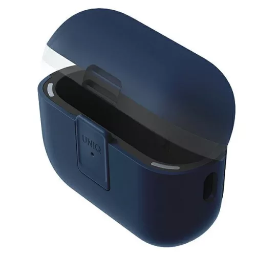 Uniq Clyde Apple AirPods Pro 2 tok karabinerrel, kék-szürke