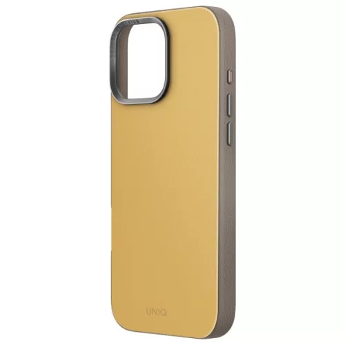Uniq Lyden DS Magclick Apple iPhone 16 Pro Max MagSafe tok, sárga-szürke