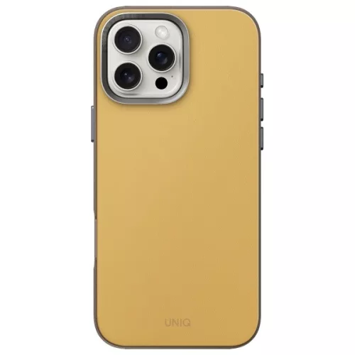 Uniq Lyden DS Magclick Apple iPhone 16 Pro MagSafe tok, sárga-szürke