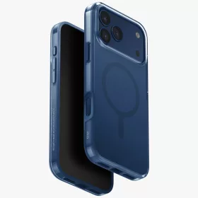 Uniq Clario Magclick Apple iPhone 17 Pro MagSafe tok, kék