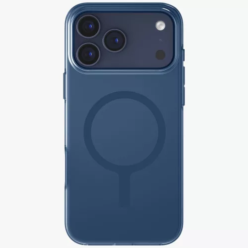 Uniq Clario Magclick Apple iPhone 17 Pro MagSafe tok, kék