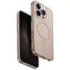 Uniq Clario Magclick Apple iPhone 16 Pro MagSafe tok, átlátszó-arany