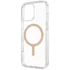 Uniq Clario Magclick Apple iPhone 16 Pro MagSafe tok, átlátszó-arany