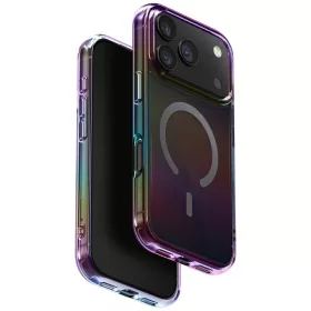   Uniq Hybrid Iridescia iPhone 17 Pro Magsafe tok, színes-sötét (holographic)
