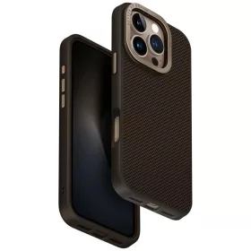   Uniq Keva Magclick Apple iPhone 16 Pro Max MagSafe Aramid tok kitámasztóval, barna