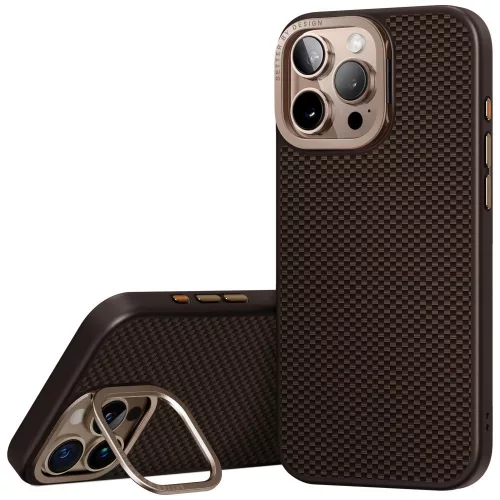 Uniq Keva Magclick Apple iPhone 16 Pro Max MagSafe Aramid tok kitámasztóval, barna