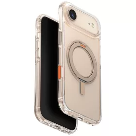   Uniq Swivix Apple iPhone Air (2025) tok 360 fokban állítható kitámasztóval, átlátszó-arany