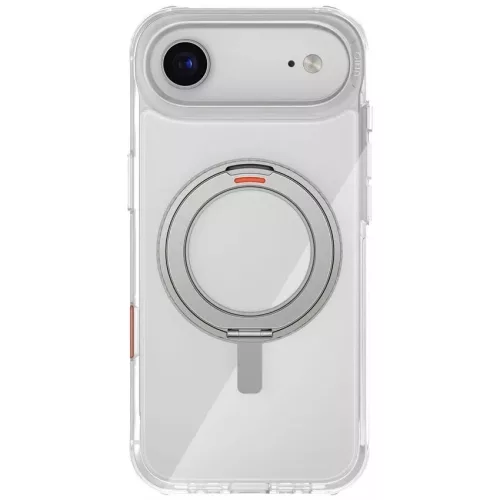 Uniq Swivix Apple iPhone Air (2025) tok 360 fokban állítható kitámasztóval, átlátszó