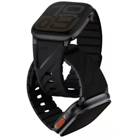   Uniq Fluo Apple Watch 40/41/42/44/45/46/49mm mágneses szíj, fekete