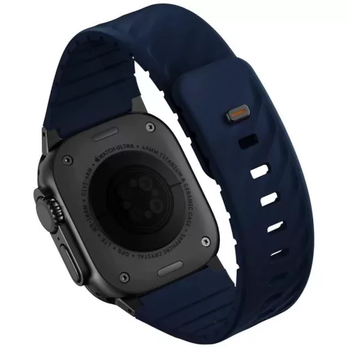 Uniq Fluo Apple Watch 40/41/42/44/45/46/49mm mágneses szíj, kék