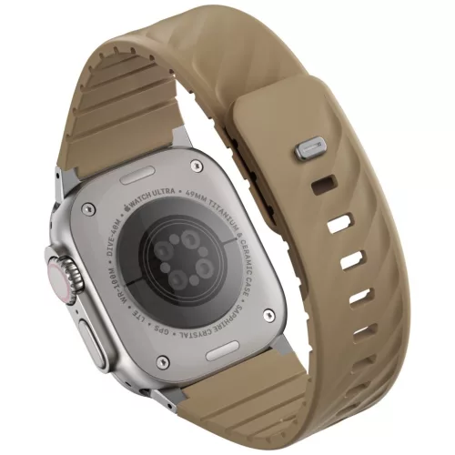 Uniq Fluo Apple Watch 40/41/42/44/45/46/49mm mágneses szíj, bézs