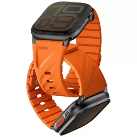   Uniq Fluo Apple Watch 40/41/42/44/45/46/49mm mágneses szíj, narancs
