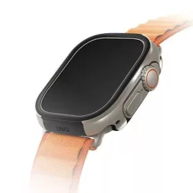  Uniq Valencia Apple Watch Ultra 4 / 3 / 2 / 1 49mm műanyag tok, ezüst