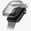 Uniq Garde Apple Watch 11/ Watch 10 46mm műanyag tok, kijelzővédő felülettel, fekete