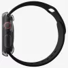 Uniq Garde Apple Watch 11/ Watch 10 46mm műanyag tok, kijelzővédő felülettel, fekete