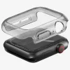 Uniq Garde Apple Watch 11/ Watch 10 46mm műanyag tok, kijelzővédő felülettel, fekete