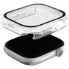 Uniq Nautic Apple Watch 11 / Watch 10 46mm műanyag tok, IP68 por-és cseppálló, kijelzővédő felülettel, átlátszó