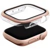 Uniq Voute Apple Watch 11 / Watch 10 46mm műanyag tok, kijelzővédő felülettel, rozéarany