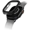 Uniq Voute Apple Watch Ultra 4 / 3 / 2 / 1 49mm műanyag tok, kijelzővédő felülettel, ezüst