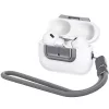 Spigen Lock Fit "M" Apple Airpods Pro /  Airpods Pro 2 fülhallgató tokhoz biztonsági zár, kézpánttal, szürke