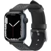 Spigen Retro Fit Apple Watch Ultra 4 / 3 / 2 / 1 49mm 10 46mm / 9 / 8 / 7 45mm / SE (2 / 1) / 6 / 5 / 4 44mm / 3 / 2 / 1 42mm műbőr szíj, fekete