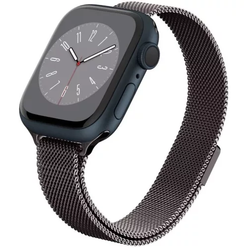 Spigen Metal Fit Apple Watch 1-6, SE, SE (2022), SE (2025) (38 / 40 mm) / Watch 7-9 (41 mm) / Watch 10-11 (42 mm) fém szíj, grafit