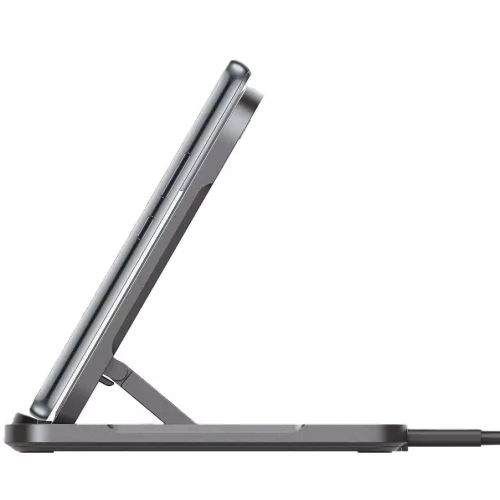 Spigen ArcField Stand Flex PF2201 vezeték nélküli wireless gyorstöltő, 15W, fekete