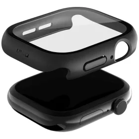   Uniq Nautic Apple Watch 11 / Watch 10 42mm műanyag tok, IP68 por-és cseppálló, kijelzővédő felülettel, fekete