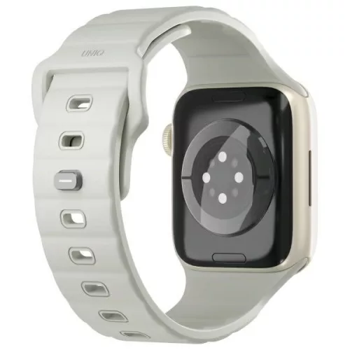 Uniq Stride KFM Apple Watch 1/2/3/4/5/6/7/8/9/10/11/SE/SE2/SE3 (40/41/42mm) gumis szilikon szíj, szürke
