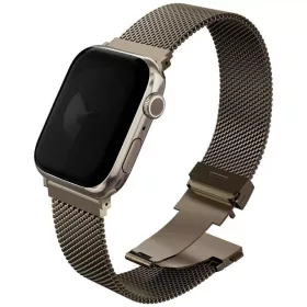   Uniq Dante Pro Apple Watch 44/45/46/49mm rozsdamentes acél szíj, arany
