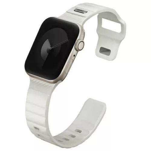 Uniq Stride KFM Apple Watch 44/45/46/49mm gumis szilikon szíj, szürke