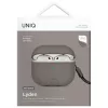 Uniq Lyden Apple AirPods 4 műbőr tok, szürke