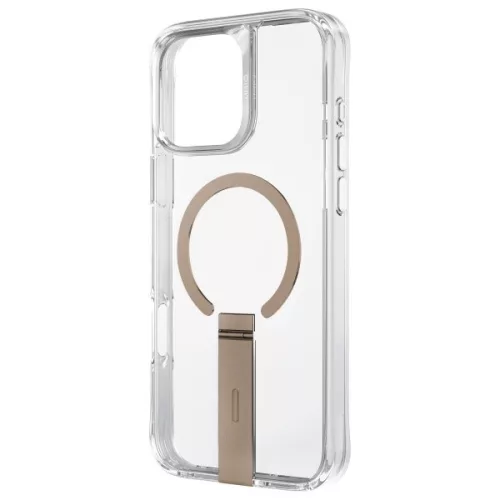 Uniq Eleva Apple iPhone 16 Pro Magsafe szilikon tok tartó résszel, arany