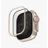 Uniq Optix Duo Pro Apple Watch Ultra 4 / 3 / 2 / 1 49mm Anti-reflecting tempered kijelzővédő fólia, ezüst