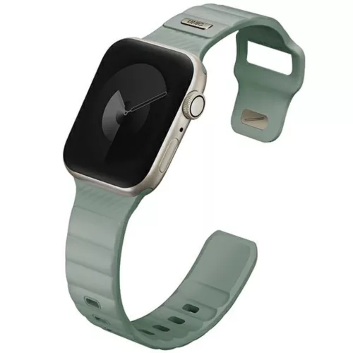 Uniq Stride De Rubber Apple Watch 42/41/40mm gumis szilikon szíj, zöld