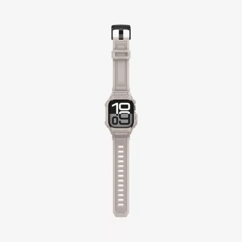 Spigen Rugged Armor Pro 2 Apple Watch 10-11 (46mm) szíj / tok, Dune Beige, bézs