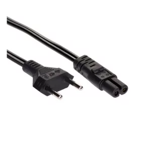   Akyga 230V villásdugó CEE 7/16 - C7 M/F tápkábel 1.5m fekete (AK-RD-01A)