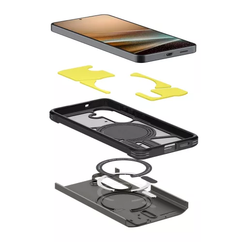 Spigen Tough Armor MagFit Samsung Galaxy S26 tok, MagSafe, Gunmetal, szürke