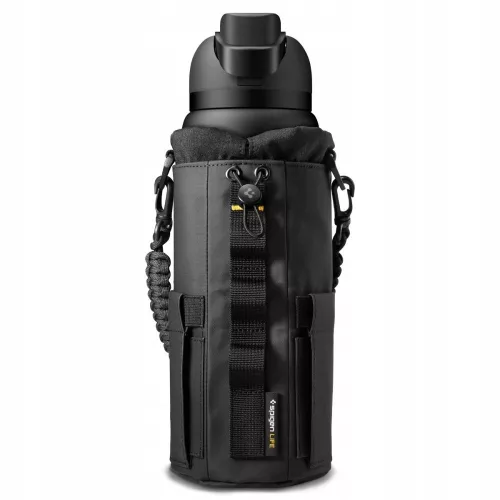Spigen Tumbler Holder Bag LF500, termosz, kulacs tartó táska, mágneses, fekete