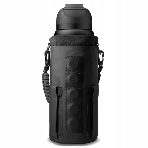 Spigen Tumbler Holder Bag LF500, termosz, kulacs tartó táska, mágneses, fekete