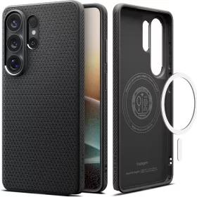   Spigen Liquid Air MagFit Samsung Galaxy S26 Ultra tok, MagSafe, Matte Black, fekete